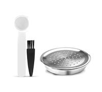 Cápsulas de café reutilizables filtros recargables para Senseo HD7801, Senseo HD6592 cápsulas con cuchara y cepillo