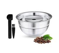 Cápsulas de café reutilizables i Cafilas, cápsulas de café rellenables de acero inoxidable compatibles con máquinas Nespresso Vertuoline Vertuo Plus Small Cup
