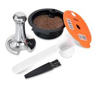 Cápsulas de Café Reutilizables para Tassimo, Cápsulas de Café Recargables 180 ml, Filtro de Café con Prensador de Café 51mm, Accesorios Compatibles para la Máquina de Café Bosch