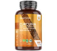 Cápsulas de Cúrcuma, Jengibre y Pimienta Negra - Suplemento 100 % Orgánico para la Salud de las Articulaciones