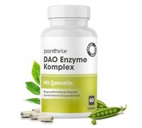Cápsulas de Enzima DAO Veganas con Quercetina | 60 Cápsulas Gastrorresistentes de Brotes de Guisante | Alta Tolerabilidad y Liberación Dirigida en el Intestino | Actividad DAO Equilibrada