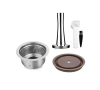 Cápsulas de Espresso Reutilizables para Vertuo /Next/. Cápsula de Café Recargable con Prensador de Polvo, Cuchara y Cepillo de 230
