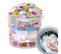 Cápsulas de lavandería - 100 piezas de detergente protector de color, removedor de manchas de tela perfumada, cápsulas eliminadoras de olores de lavadora, cápsulas de lavandería duraderas y potentes