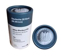 Cápsulas de monedas Ultra Perfect·Fit para monedas alemanas de 20 euros a partir de 2016 - Cápsulas premium de Leuchtturm 10 unidades
