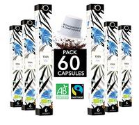Capsulas Nespresso Compatibles | Capsulas cafe ECOLÓGICAS Arabica FAIRTRADE Biodegradables | YMA Single Origin Perù, 60 capsulas de cafe | Torrefacción Artesanal