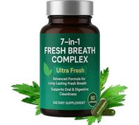 Cápsulas para el Mal Aliento: un potente refrescante bucal con clorofila y extracto de menta, naturalmente suave.