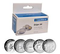 Cápsulas para monedas de 25 euros 2025 Santos Tres Reyes - Serie Navidad Grips 30 de Leuchtturm Pack de 10