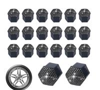Cápsulas Para Tuercas De Rueda | Shining Hub - Cubierta de tuerca brillante Lote de 20 | Protector Antióxido Y Polvo Para Tuercas De Llanta, Decoraciones Exteriores De Rueda