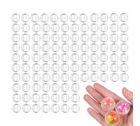 Cápsulas Rellenables 100 Piezas, Transparentes, Máquinas Expendedoras | Premios, Sorpresas, Dulces, Juguetes Mini. Abrir Y Cerrar, Reutilizables, Bordes Lisos, Fáciles De Rellenar