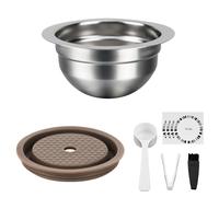 Cápsulas reutilizables compatibles con Nespresso Vertuo Plus/Vertuo Next/Vertuo POP, cápsulas recargables de acero inoxidable de 230 ml