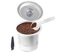 Cápsulas reutilizables de café, filtros de malla de acero inoxidable recargables, herramienta recargable para hacer bebidas, accesorios, apto para lavavajillas para dormitorio, hogar, oficinas