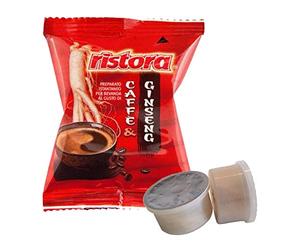 Cápsulas Ristora Ginseng compatibles con Lavazza Espresso Point - Paquete de 50 cápsulas