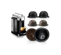 Cápsulas Vertuo Reutilizables y Recargables para Nespresso VertuoLine - Compatibles con Cafetera Vertuoline (Marrón)