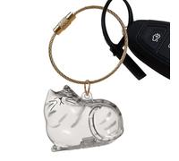 Capsules Cat Hair Memorial Keychain | Botella cápsulas Almacenamiento Cabello Gato | Llavero Transparente Pet Furs & Whisker Storage | Regalo Recuerdo Colgante Decorativo por pérdida Amigo Peludo