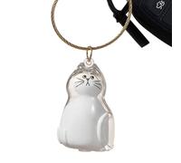 Capsules Cat Hair Memorial Keychain | Botella cápsulas Almacenamiento Cabello Gato | Llavero Transparente Pet Furs & Whisker Storage | Regalo Recuerdo Colgante Decorativo por pérdida Amigo Peludo