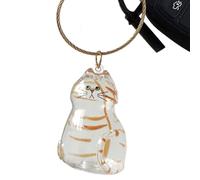 Capsules Cat Hair Memorial Keychain | Botella cápsulas Almacenamiento Cabello Gato | Llavero Transparente Pet Furs & Whisker Storage | Regalo Recuerdo Colgante Decorativo por pérdida Amigo Peludo