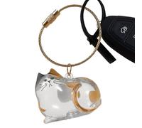 Capsules Cat Hair Memorial Keychain | Botella cápsulas Almacenamiento Cabello Gato | Llavero Transparente Pet Furs & Whisker Storage | Regalo Recuerdo Colgante Decorativo por pérdida Amigo Peludo