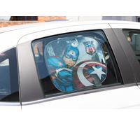 Marvel Capitán América par Parasoles Laterales para Coche Infantil Azul Rojo