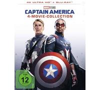 Captain America - 4-Movie-Collection (4 4K Ultra HDs) (+ 4 Blu-rays) [Blu-ray]