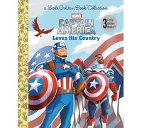 Captain America Loves His Country (Marvel Little Golden Book, Bind-up)