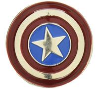 Captain america Marvel Pewter Lapel Pin Colored Shield