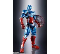 Tamashii Nations Figura SH Figuarts Capitán América Tech-ON Los Vengadores Marvel 16 cm