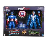 Captain America VS Venom. Marvel Legends Series Gamerverse. Hasbro