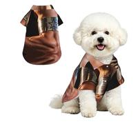 Captain Armband Star XL - Camisa hawaiana para perros pequeños, bonito traje de playa de verano para cachorros, ropa de gato suave y transpirable con botones