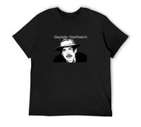 Captain Beefheart - Camiseta de algodón para hombre, color negro, Negro , S