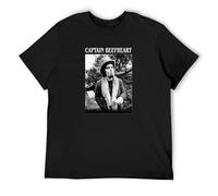Captain Beefheart Fast and Bulbous Music Men's T-Shirt Unisex Black Cotton Print tee Shirts XXL