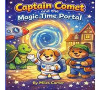 Captain Comet and the Magic Time Portal: An Adorable Space Animal Time-Travel Coloring Book for Kids Ages 4-8