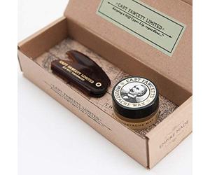 Captain Fawcett Estuche Cera Bigote Sándalo & Peine Captain Fawcett 300 g
