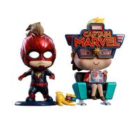 Captain Marvel(2019) Captain Marvel & Movbi Cosbaby Hot Toys Bobble Head Fig Set