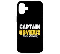 Captain Obvious Carcasa para iPhone 16 Plus