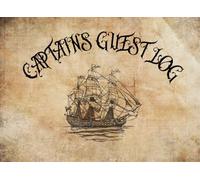 Captain’s Guest Log: Pirate Chart Paper Design and Nautical Themed Visitor Sign-In Register With A Unique Boat Themed Interior Perfect For An Owner Of A Sailing Vessel, Motorboat, Launch or Yacht