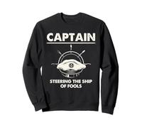 Captain Ship of Fools Humor náutico Arte Gráfico Sudadera