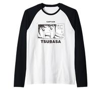 Captain Tsubasa Tsubasa Ozora (¡El fútbol es mi sueño!) W Camiseta Manga Raglan