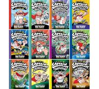 Captain Underpants Collection (12 Books) - Revolting Revenge of the Radioactive Robo-Boxers, Terrifying Return of Tippy Tinkletrousers, Tyrannical Retaliation of the Turbo Toilet 2000 & More