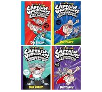 Captain Underpants Full Colour Series (Book 9-12) Collection by Dav Pilkey 4 Books Set (Terrifying Return of Tippy Tinkletrousers, Revolting Revenge of the Radioactive Robo-Boxers & Two More...)