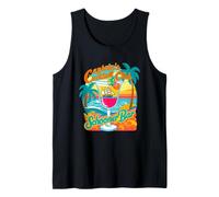 Captain's Cocktail Club Schooner Bar Tropical Crucero Diseño Camiseta sin Mangas