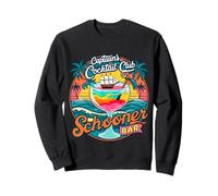 Captain's Cocktail Club Schooner Bar Tropical Crucero Diseño Sudadera