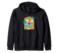 Captain's Cocktail Club Schooner Bar Tropical Crucero Diseño Sudadera con Capucha