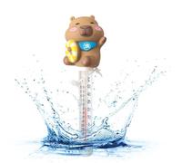 Capteur Température Eau - Thermomètre Flottant Capybara Étanche Lecture Facile Piscine Spa Bain Remous Étang Rivière Lac Intérieur Extérieur Famille
