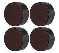 Captina Elevadores de Muebles de elevación de 3 cm, elevadores de Cama de Acero al Carbono, autoadhesivos, Resistentes y Redondos, añaden 3 cm de Altura a Las Camas, sofás(Redondo Negro)