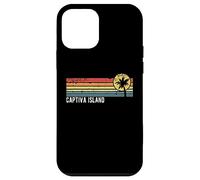 Captiva Island Florida Retro Sunset Diseño de estilo envejecido Carcasa para iPhone 12 mini