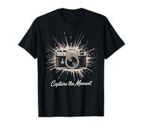 Captura el momento Cámara Fotografía Arte Vintage Retro Vida Camiseta
