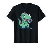 Captura el momento con un diseño de fotógrafo de dinosaurios Camiseta
