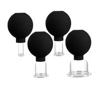 Captura facial Juego para la cara - Cazas de succión de aspiración de masaje de la cara, tazas de silicona corporal de 4 para salón de belleza y spa para el hogar | Herramienta de elevación de la piel
