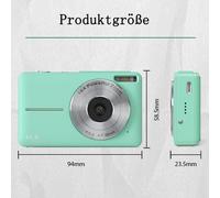 Captura las maravillas de la vida: Cámara compacta con zoom 16X, enfoque automático y estabilización de imagen, fácil de usar para niños,