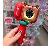 Captura recuerdos con esta cámara digital ligera de 1080P para niños con lentes dobles (rojo 64 g)